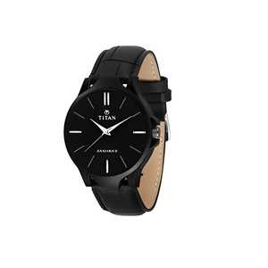 TITAN Men's Analog Leather Watch